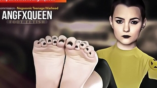 TEEN WARHEAD NEGASONIC wrinkled soles of feet